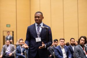 a medical student speaking during the 2022 CNS Medical Student Townhall