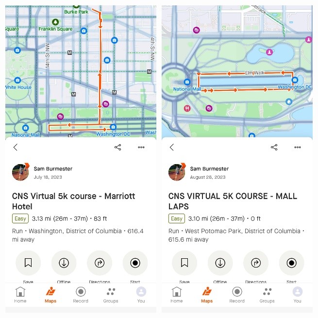 5K Routes